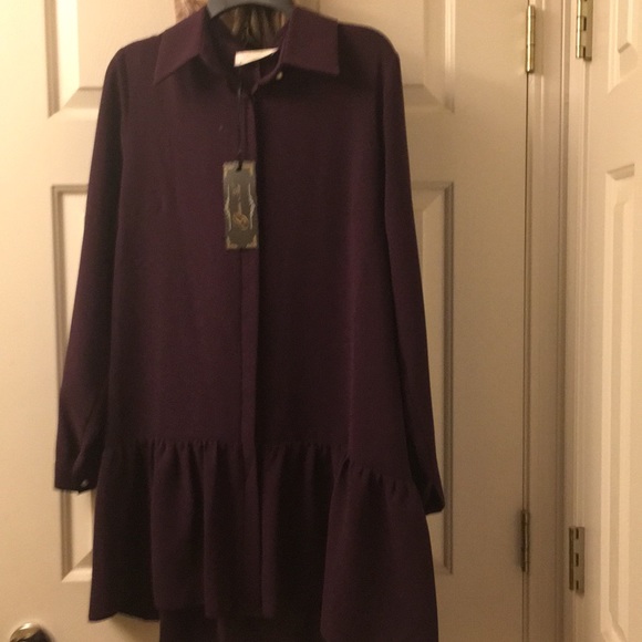 Brand new long purple long sleeve shirt - Picture 2 of 2